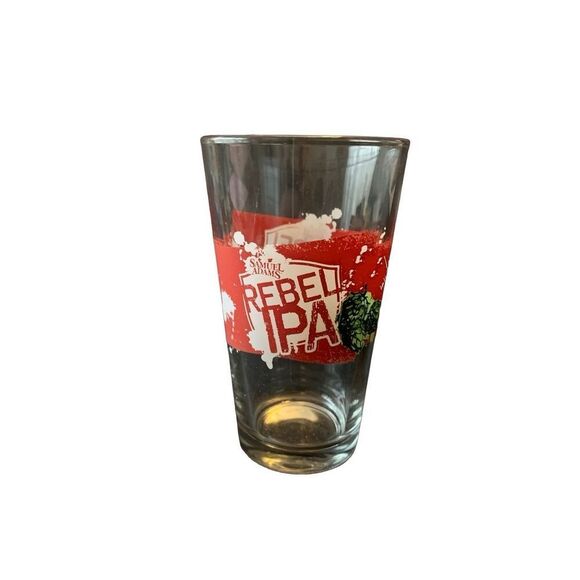 Pre Owned Sam Samuel Adams Rebel IPA 16 oz Pint Glass Rare Tumbler Glass Beer - Picture 2 of 7